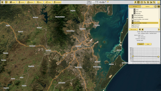 ERSI Satellite Imagery + Open Railway Map Zoomed out